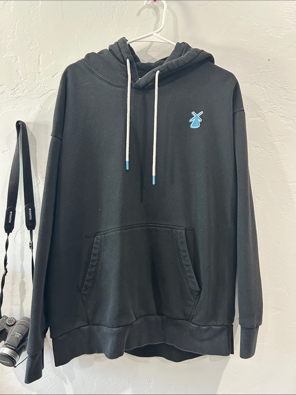 Dutch Bros Black Hoodie with Light Blue Logo